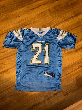 NFL Chargers #21 Blue Football Jersey